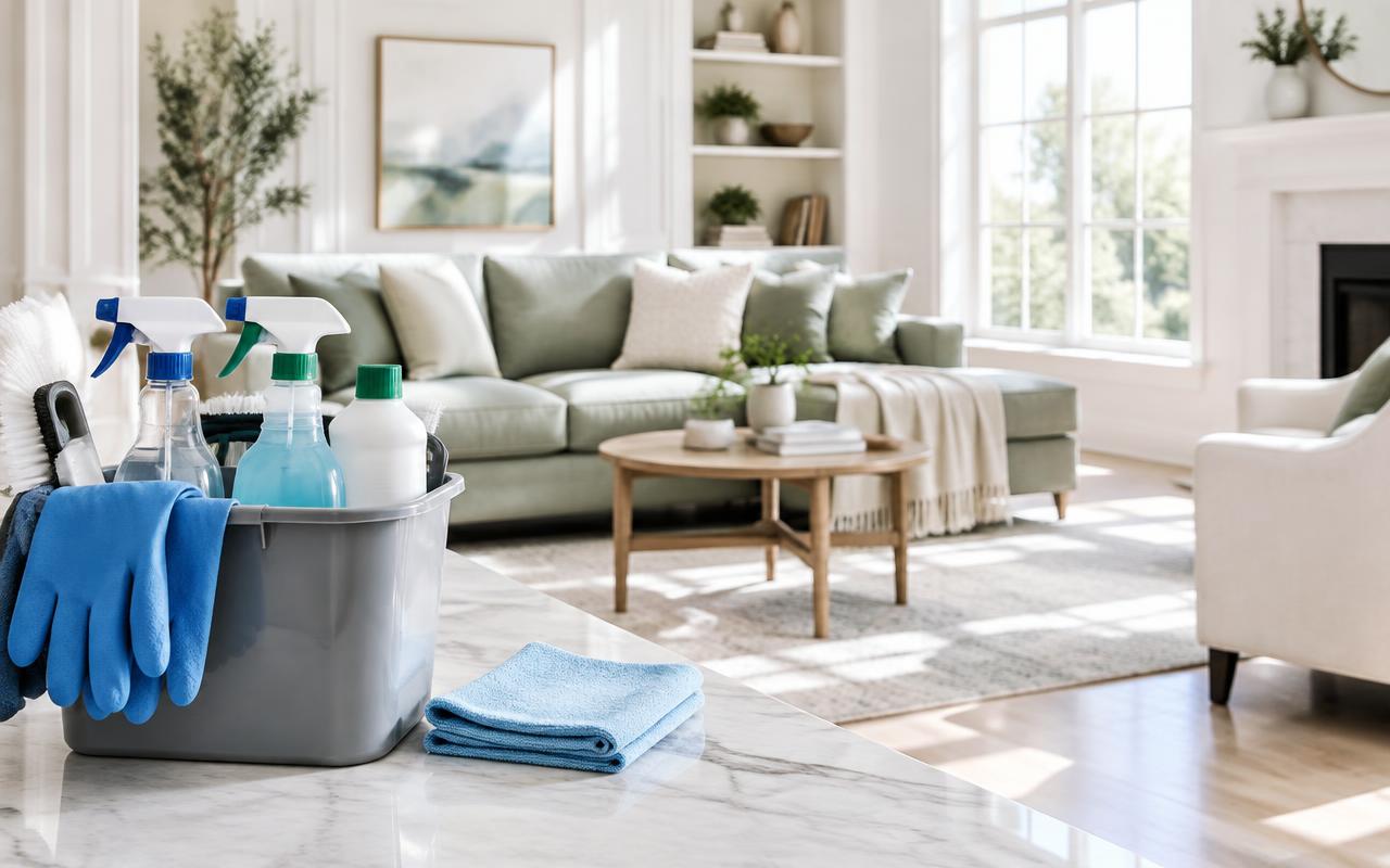 Sparkle Cleaning concept imagery